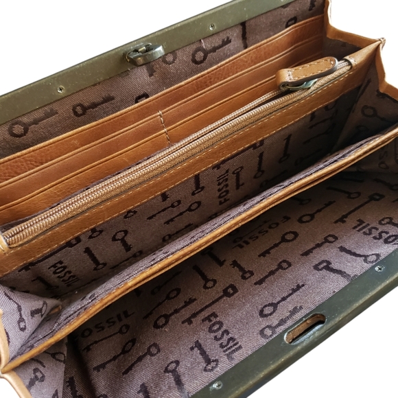fossil vintage reissue wallet clutch - Picture 6 of 9